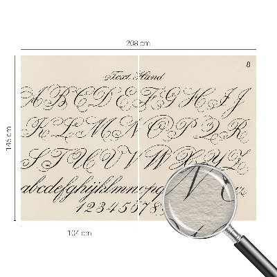 Dekoratívna fototapeta na stenu Kaligrafické písanie