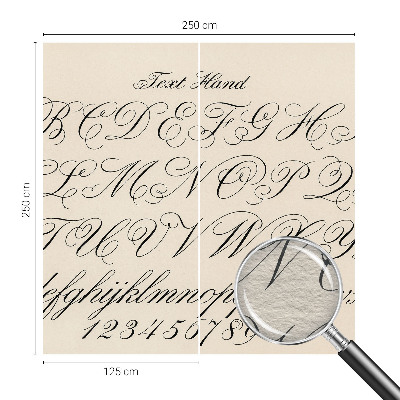 Dekoratívna fototapeta na stenu Kaligrafické písanie
