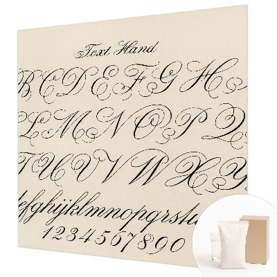 Dekoratívna fototapeta na stenu Kaligrafické písanie
