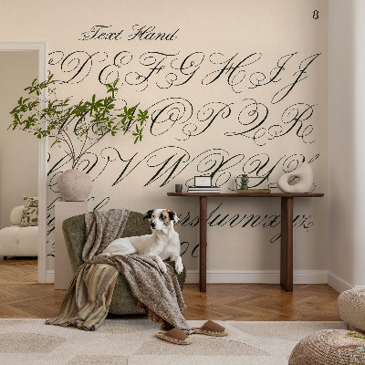 Dekoratívna fototapeta na stenu Kaligrafické písanie