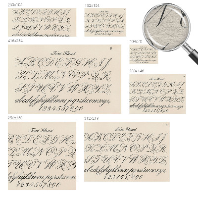 Dekoratívna fototapeta na stenu Kaligrafické písanie