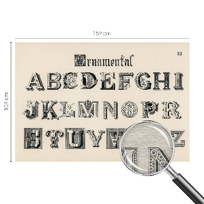 Fototapeta na mieru do obývačky Dekoratívne písmená