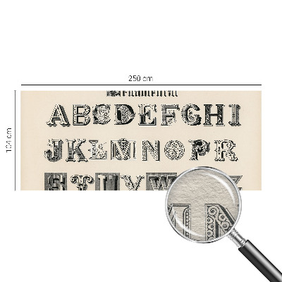 Fototapeta na mieru do obývačky Dekoratívne písmená