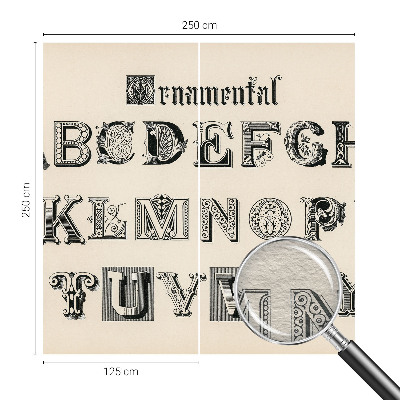 Fototapeta na mieru do obývačky Dekoratívne písmená