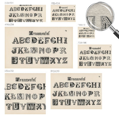 Fototapeta na mieru do obývačky Dekoratívne písmená