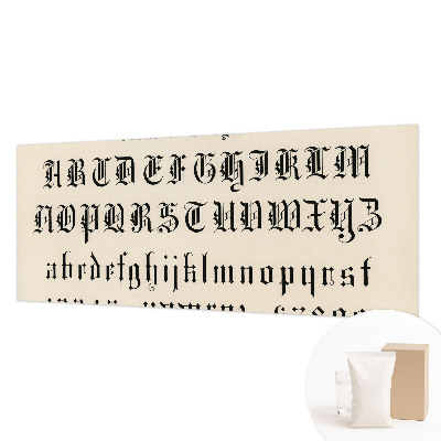 Fototapeta na mieru do spálne Gotické písmená