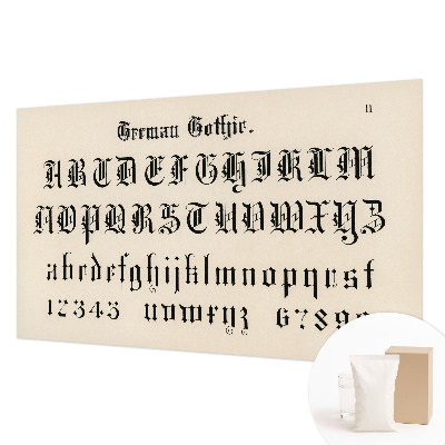 Fototapeta na mieru do spálne Gotické písmená
