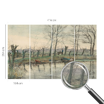 Vliesová fototapeta na stenu Zimná krajina