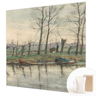 Vliesová fototapeta na stenu Zimná krajina