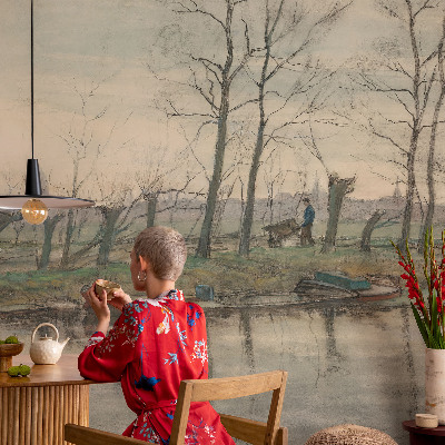 Vliesová fototapeta na stenu Zimná krajina