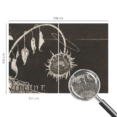 Vliesová tapeta Nostalgická slnečnica