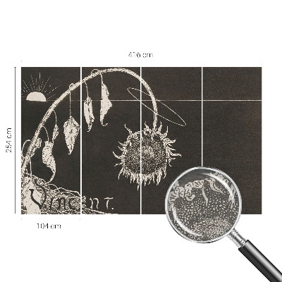 Vliesová tapeta Nostalgická slnečnica