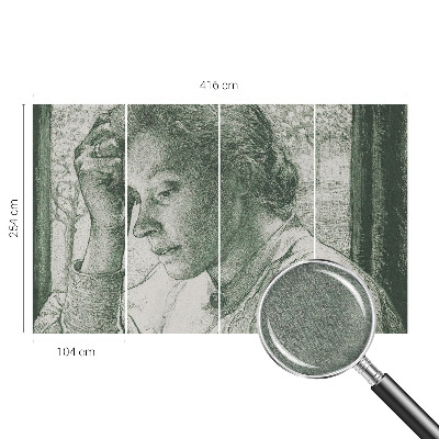 Fototapeta na mieru Reflexívna žena