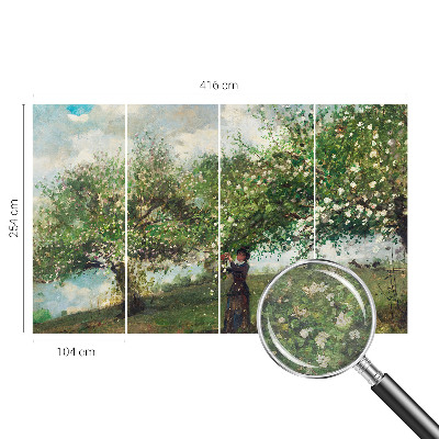 Vliesová fototapeta pre deti Jarná scéna