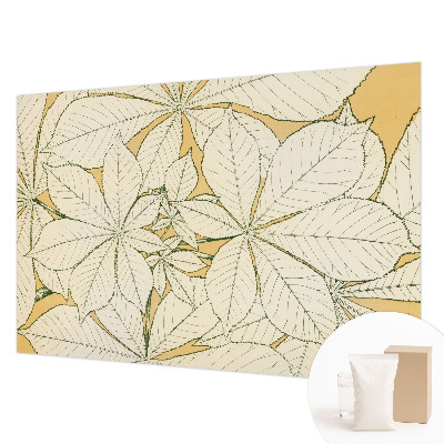 Fotografická tapeta na vliese Gaštanové listy