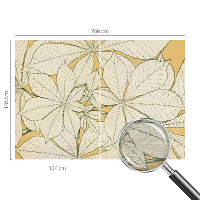 Fotografická tapeta na vliese Gaštanové listy