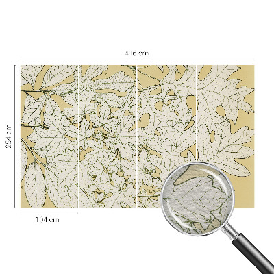 Fotografická tapeta vliesová Listy stromov