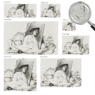 Moderná fototapeta Umelecký portrét