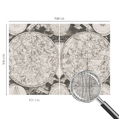 Vliesová fototapeta na stenu Hviezdna mapa
