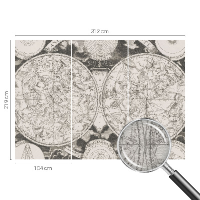 Vliesová fototapeta na stenu Hviezdna mapa