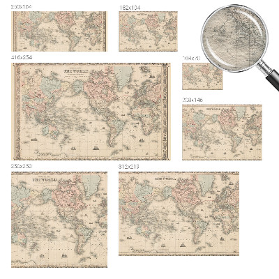 Vliesová tapeta na stenu Historická mapa