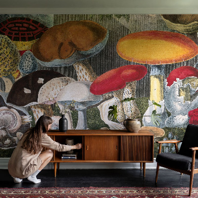 Vliesová fototapeta do obývačky Botanické huby