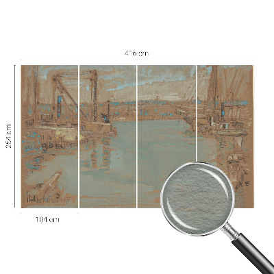 Moderná fototapeta na mieru Výhľady na prístav