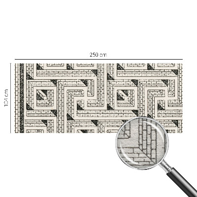 Luxusná tapeta Tehlové bludisko