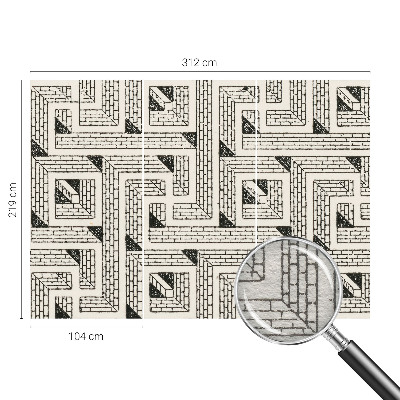 Luxusná tapeta Tehlové bludisko