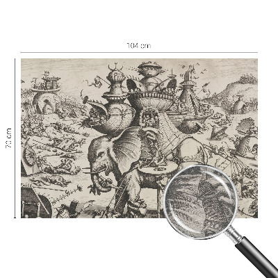 Fotografická tapeta vliesová Groteskná bitka