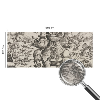 Fotografická tapeta vliesová Groteskná bitka