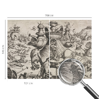 Fotografická tapeta vliesová Groteskná bitka