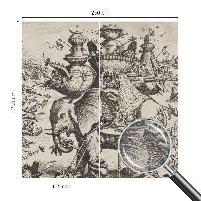 Fotografická tapeta vliesová Groteskná bitka