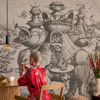 Fotografická tapeta vliesová Groteskná bitka