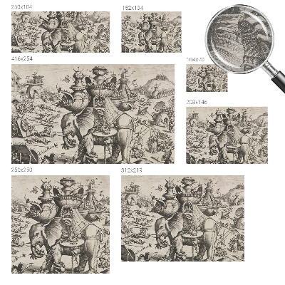 Fotografická tapeta vliesová Groteskná bitka