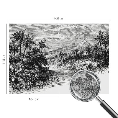 Fototapeta s potlačou na vliese Exotická panoráma