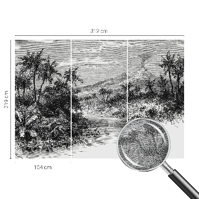 Fototapeta s potlačou na vliese Exotická panoráma