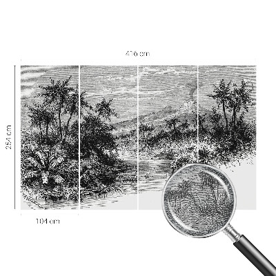 Fototapeta s potlačou na vliese Exotická panoráma