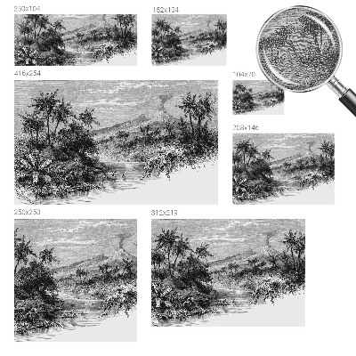 Fototapeta s potlačou na vliese Exotická panoráma