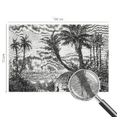 Vliesová fototapeta s potlačou Tropická oáza