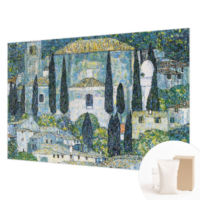 Moderná fototapeta na mieru s motívom cypruských domov