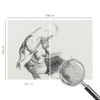 Vliesová fototapeta na stenu Mužská skica