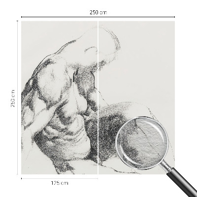 Vliesová fototapeta na stenu Mužská skica