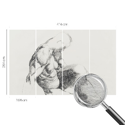 Vliesová fototapeta na stenu Mužská skica