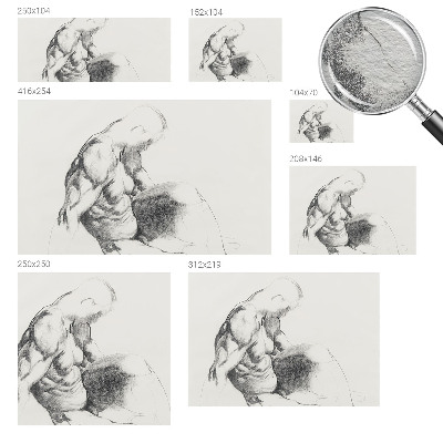 Vliesová fototapeta na stenu Mužská skica