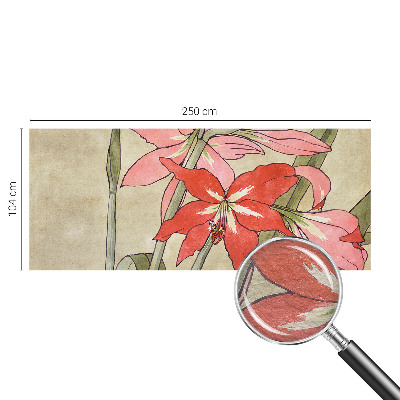 Vliesová fototapeta do spálne Kvety ľaliovky