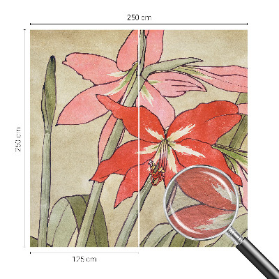 Vliesová fototapeta do spálne Kvety ľaliovky