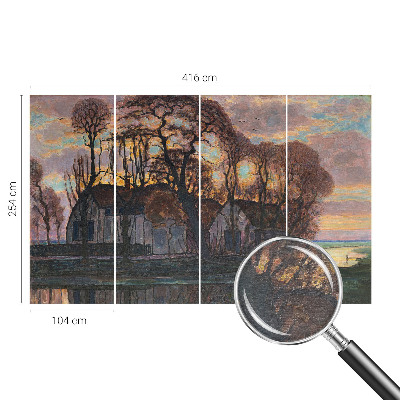 Fotografická tapeta vliesová Večerná krajina