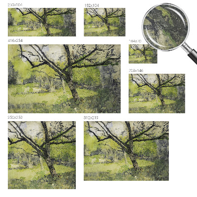 Fototapeta s potlačou na vliese Jarný park