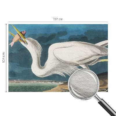 Tapeta Vták s rybou